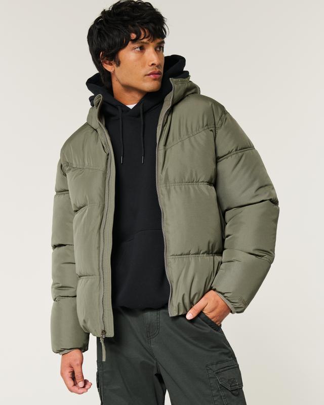 Faux Fur-Lined Puffer Jacket Product Image