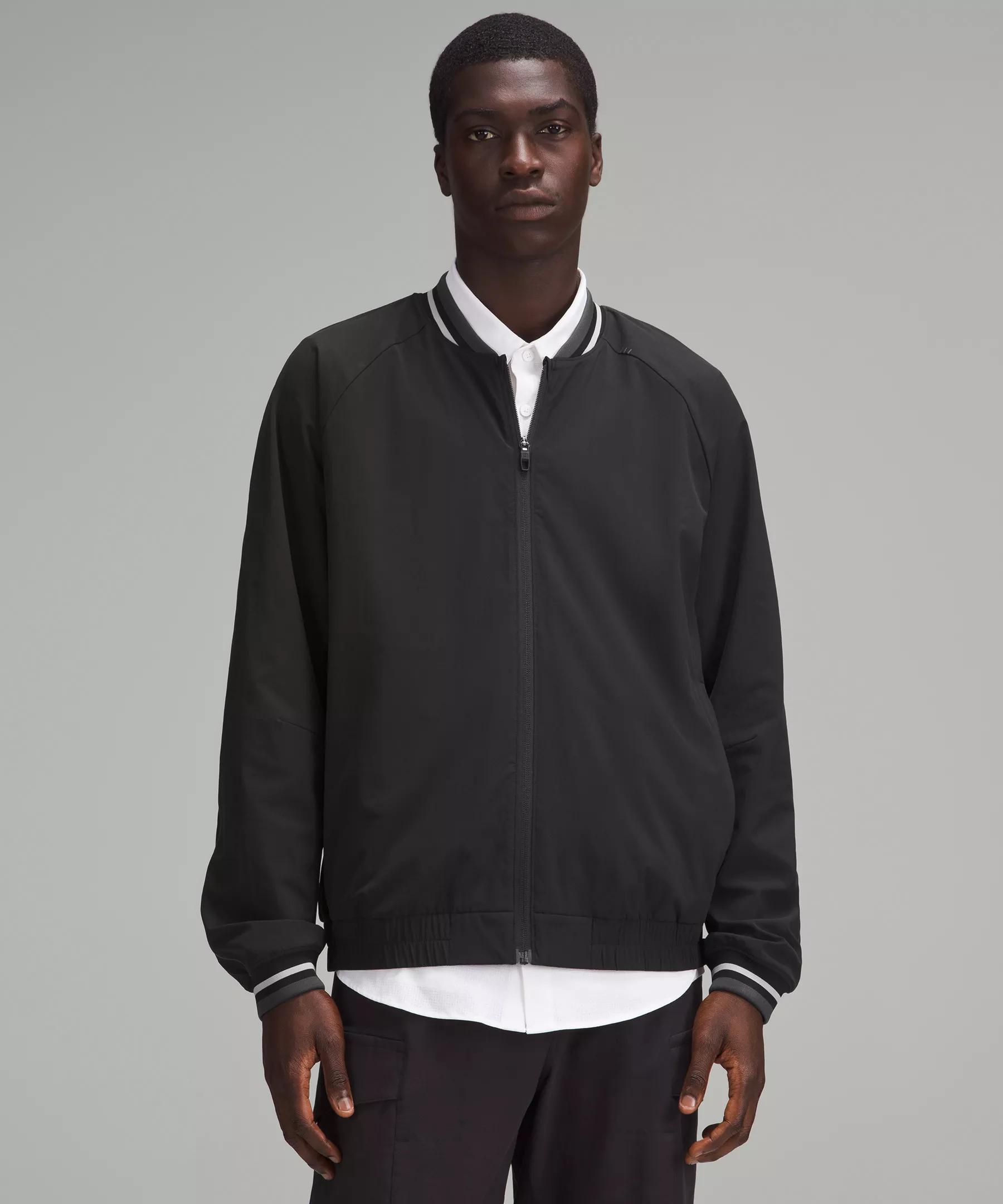 Relaxed-Fit Workout Bomber Jacket Product Image