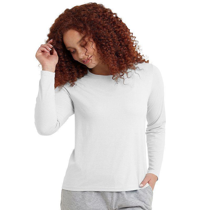 Womens Hanes Originals Long Sleeve Tri-Blend Tee Product Image