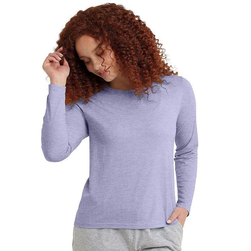 Womens Hanes Originals Long Sleeve Tri-Blend Tee Product Image