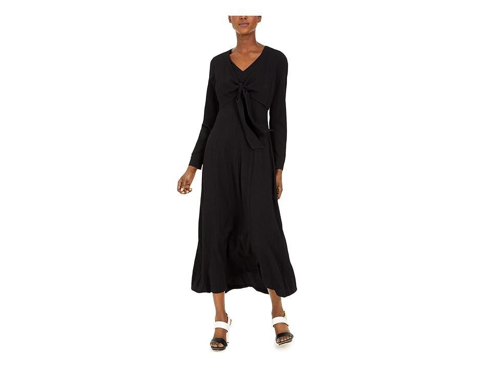 Calvin Klein Women's Maxi Dress with Tie Front Women's Dress Product Image