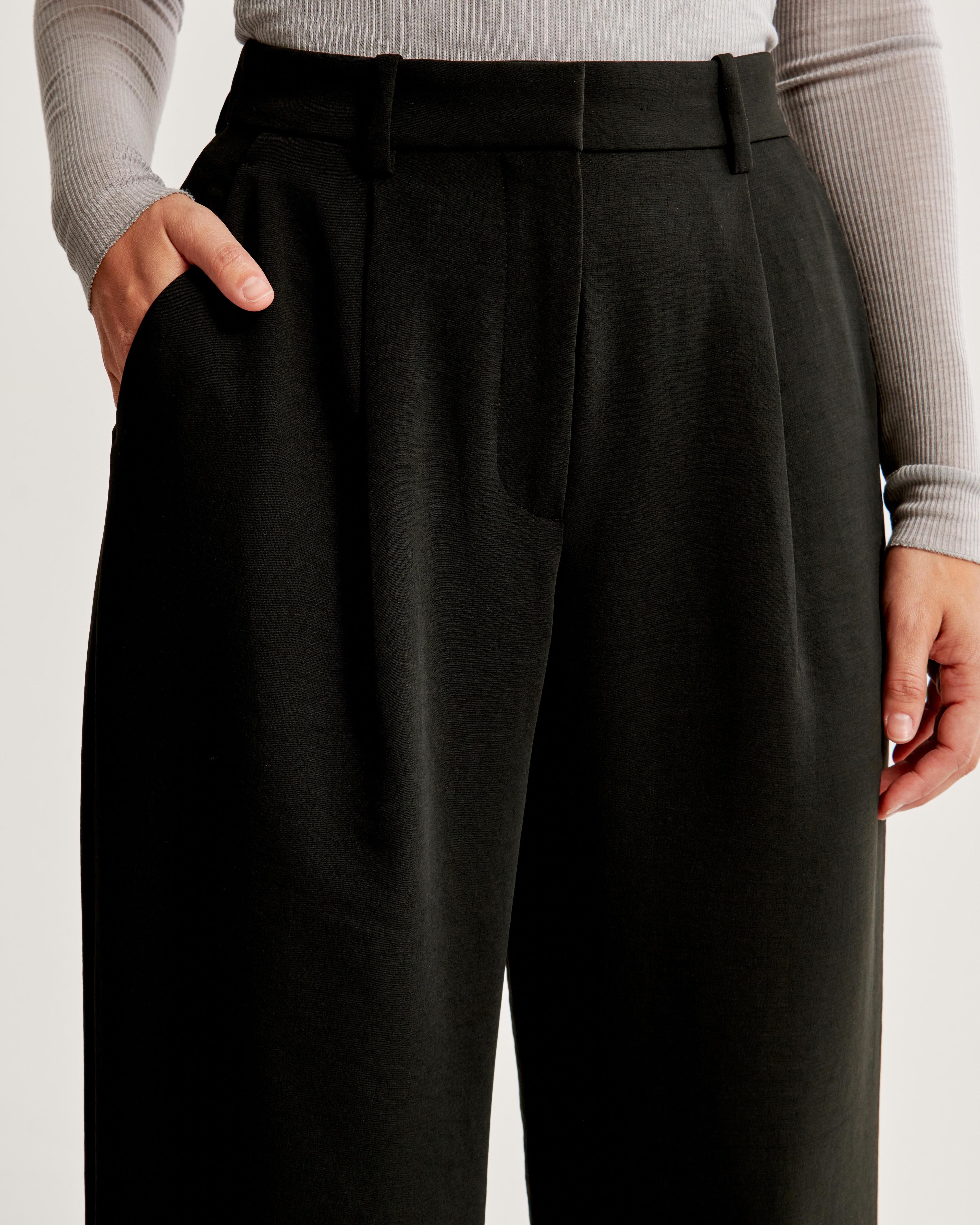 Curve Love A&F Harper Tailored Premium Crepe Pant Product Image