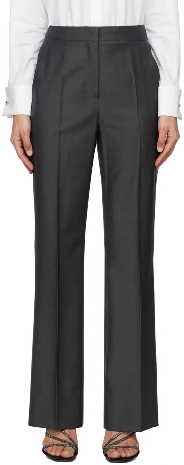 Gray Manisa Trousers In 007 Dark Grey Product Image