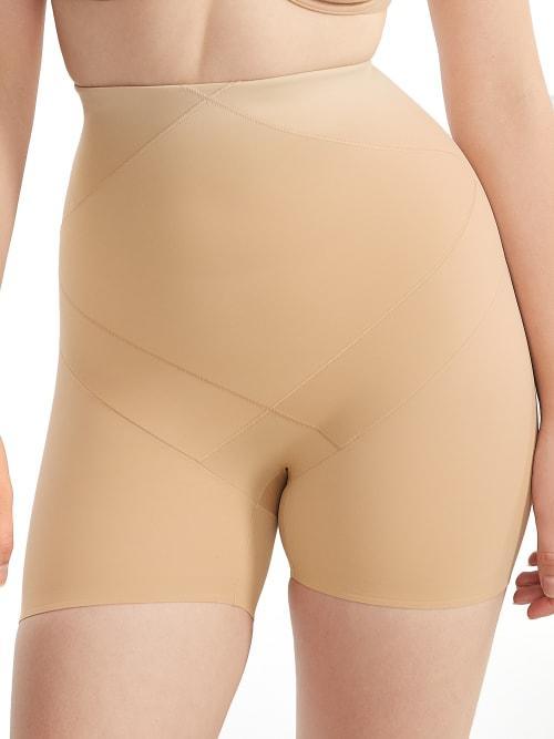 Miraclesuit Shapewear Extra Firm Tummy Tuck High-Waisted 13 Bike Shorts (Warm Beige) Women's Underwear Product Image