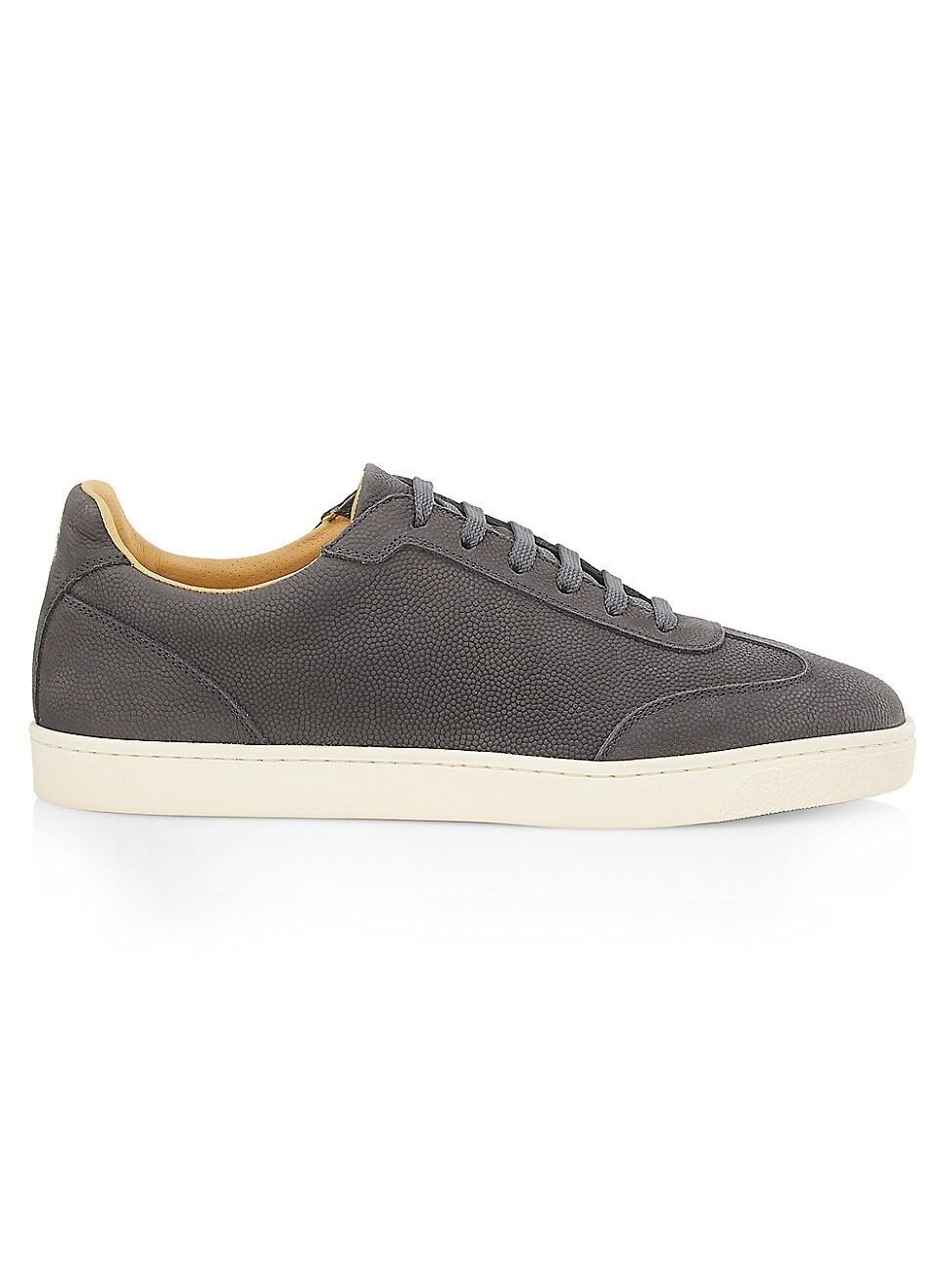 Mens Leather Low-Top Sneakers Product Image