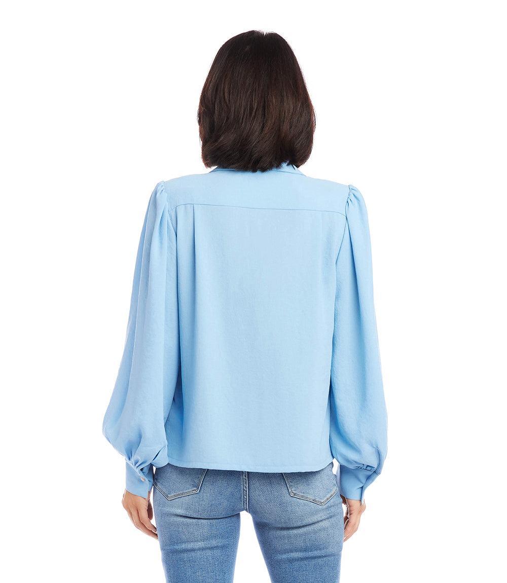 Karen Kane Blouson Sleeve Shirt Product Image