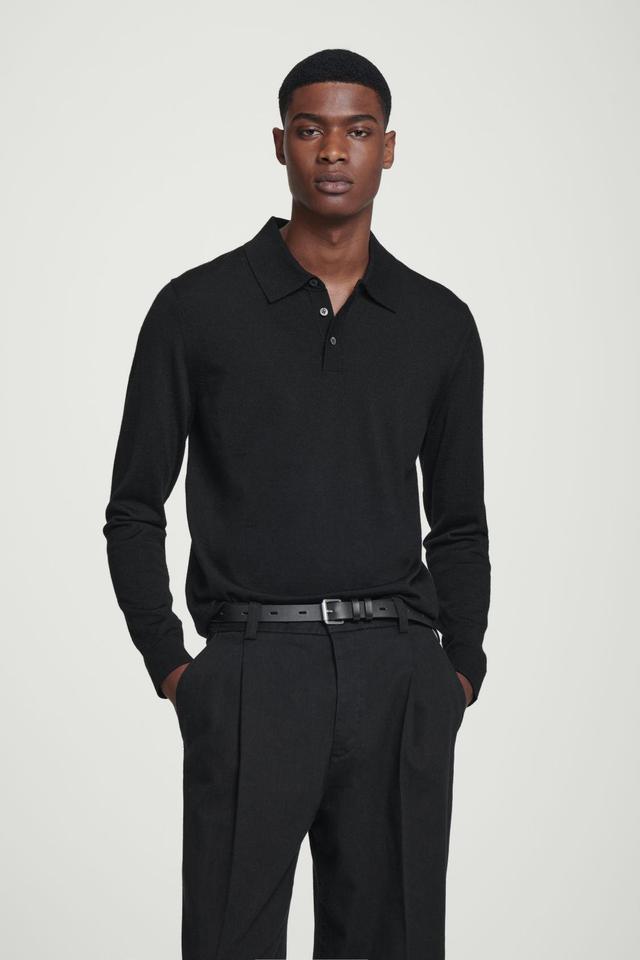 SLIM MERINO WOOL POLO SHIRT Product Image