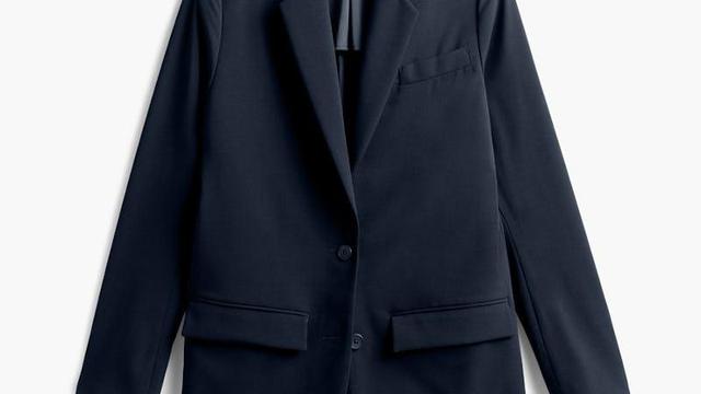 Dark Navy Women's Velocity Oversized Blazer Product Image