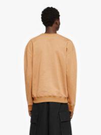 SWEATSHIRT WITH PRINTED LACE FRONTPANEL in neutrals | JW Anderson US  Product Image