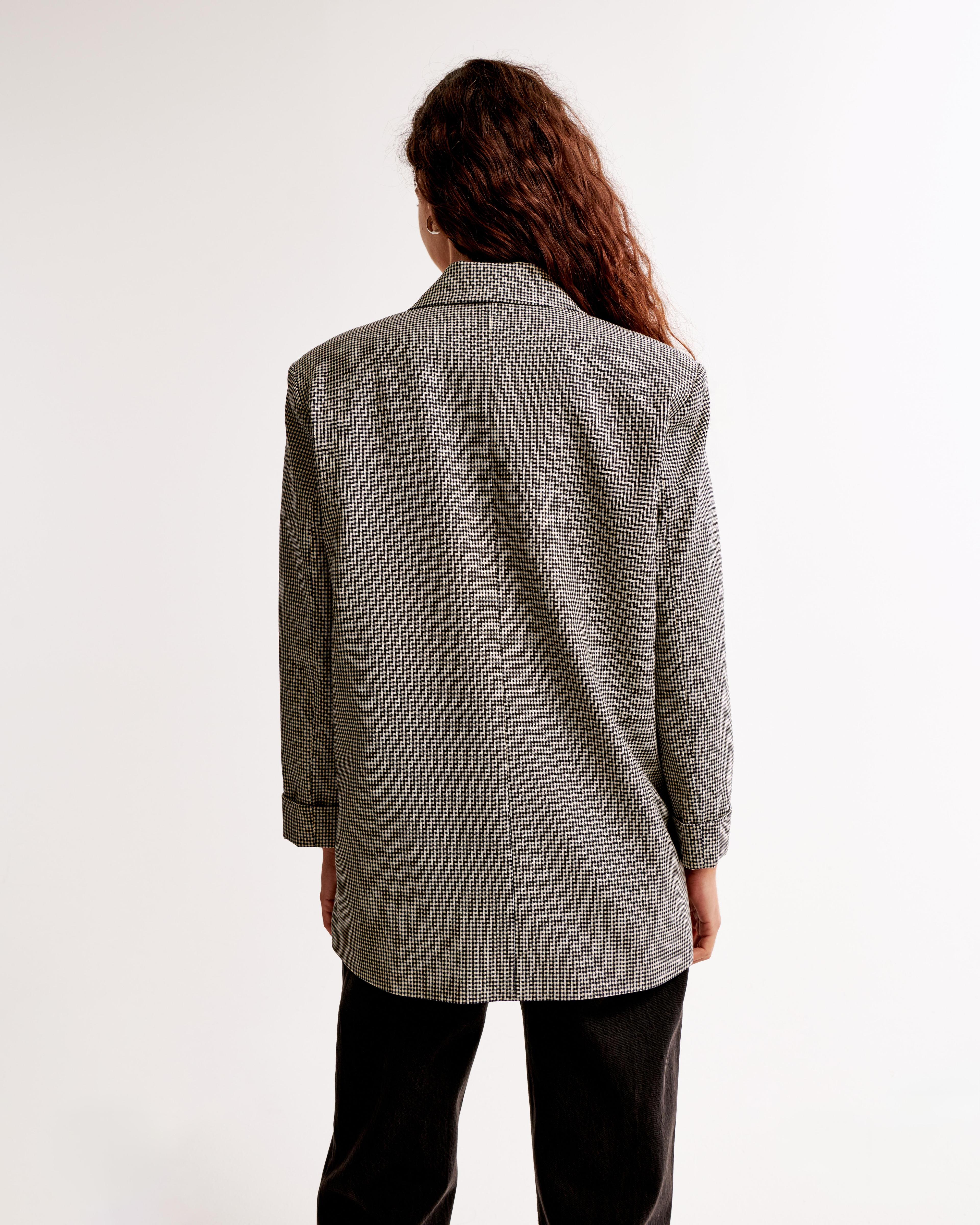 Double-Breasted Slouchy Blazer Product Image