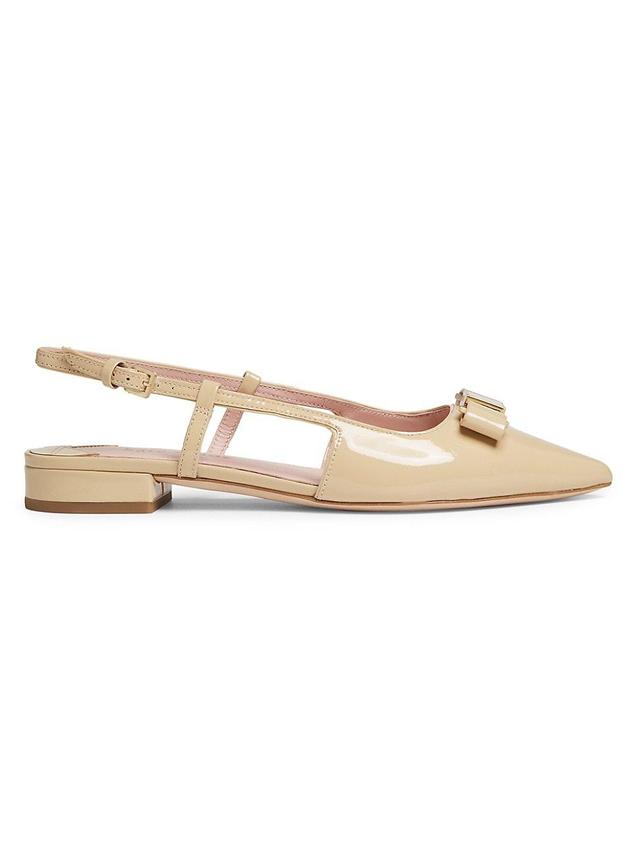Womens Bowdie Patent Leather Flats Product Image