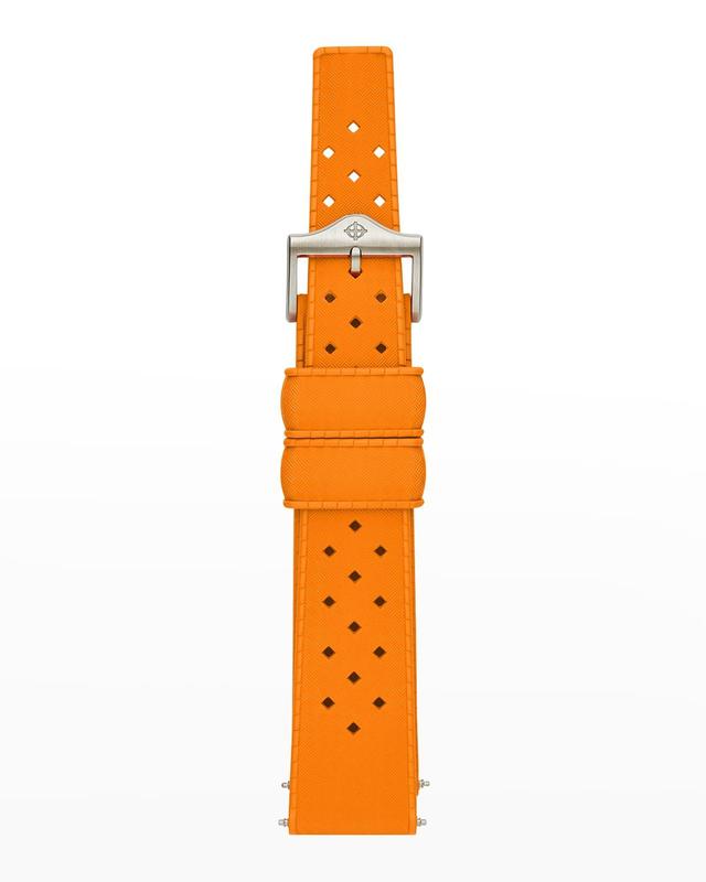 Mens Orange Rubber Watch Strap, 20mm Product Image