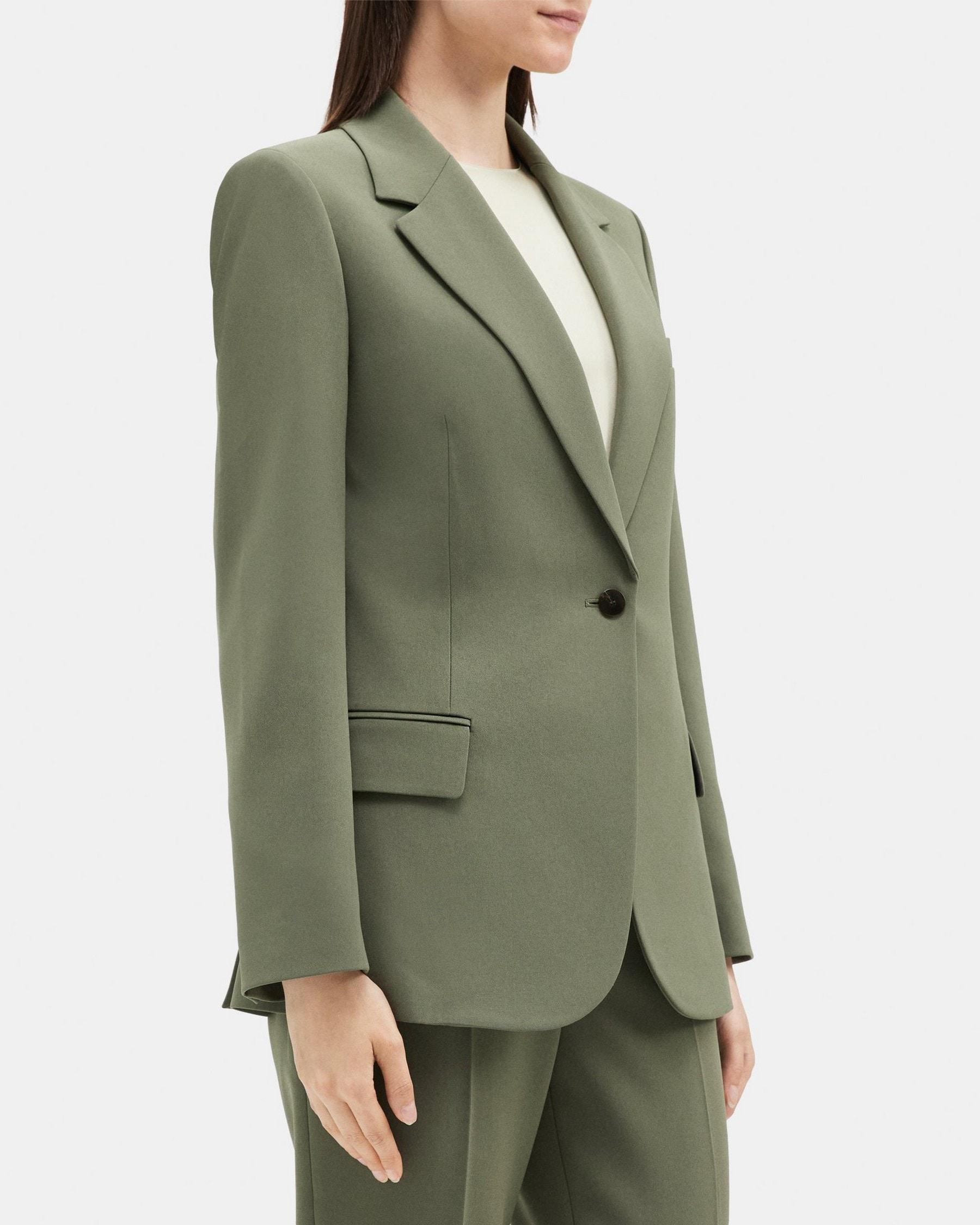 Fitted Blazer in Crepe Product Image