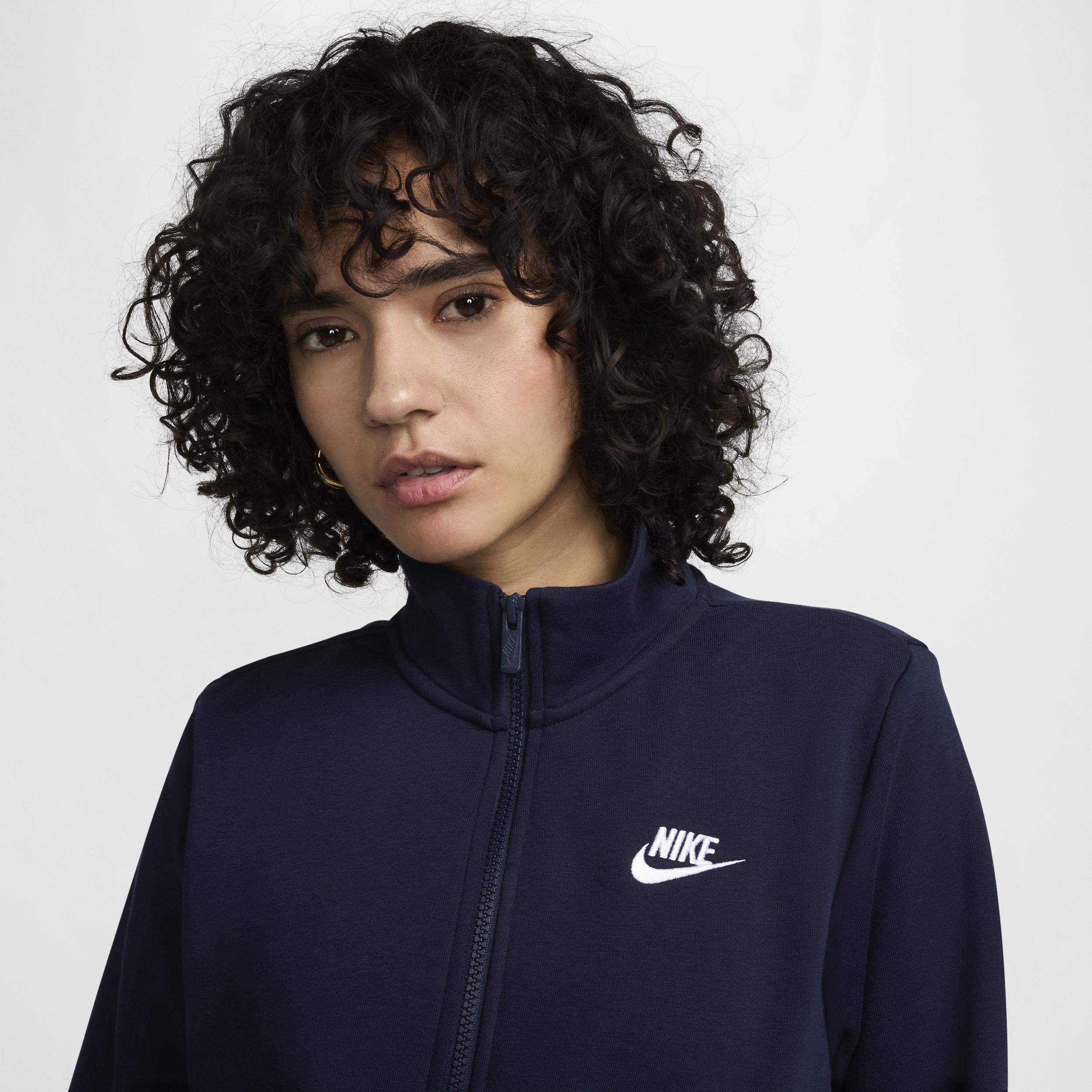 Womens Nike Sportswear Club Fleece Quarter-Zip Sweatshirt Blue Product Image