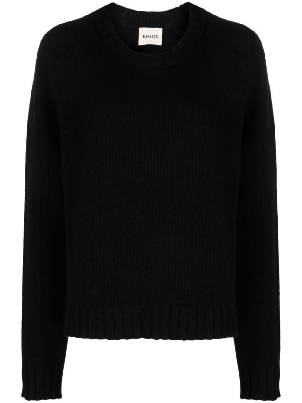 Cashmere Crew-neck Jumper In Black Product Image