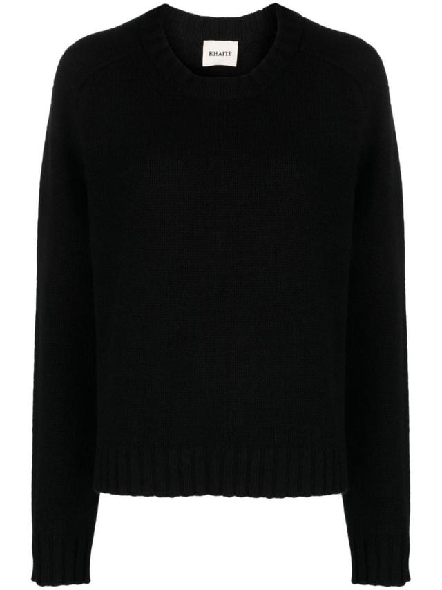 Cashmere Crew-neck Jumper In Black Product Image