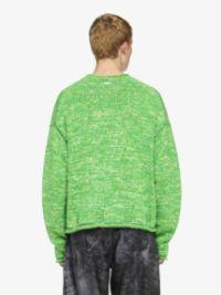 SPACE DYE CREWNECK SWEATER in green | JW Anderson US  Product Image