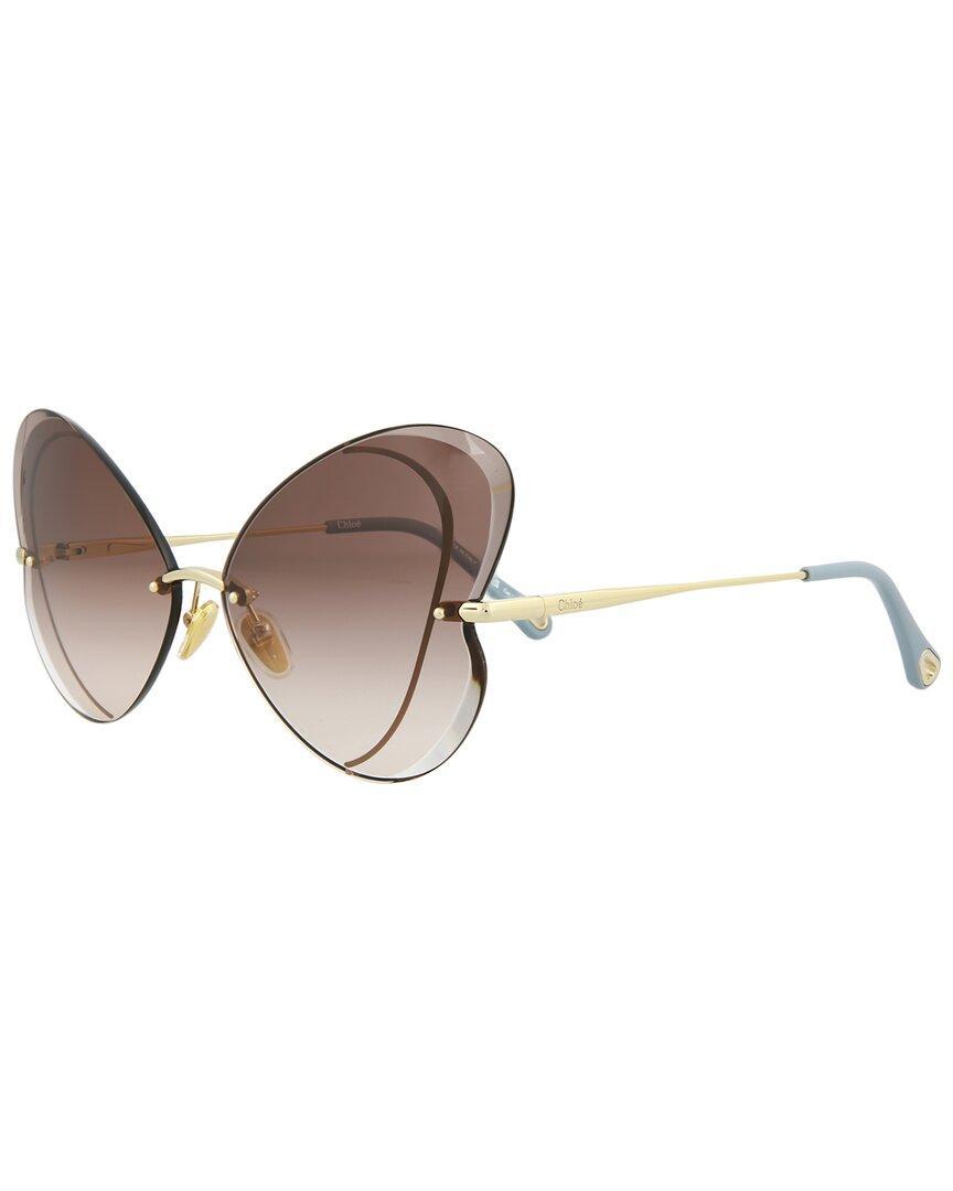 Chloe Fashion Sunglasses In Gold Product Image