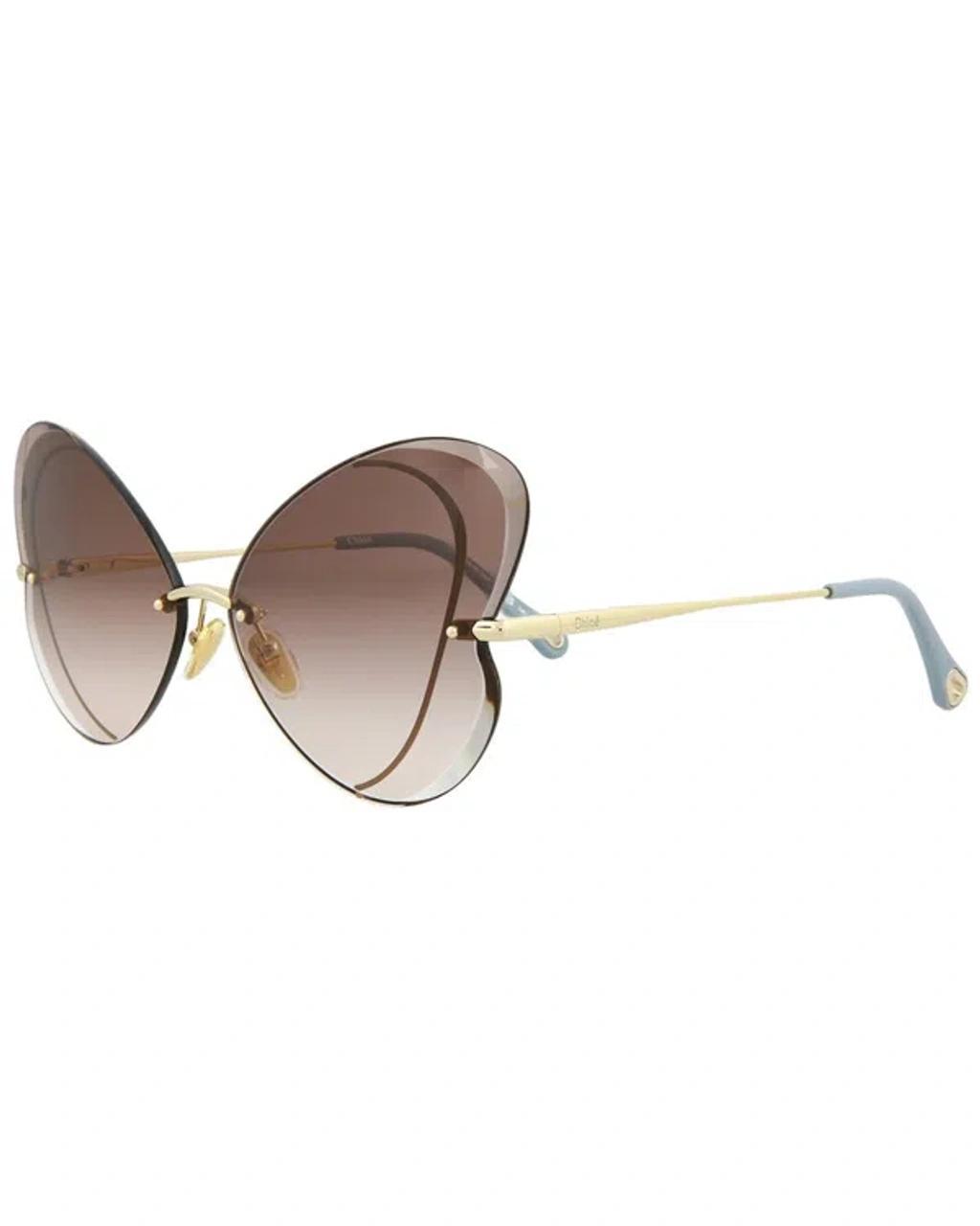 Chloe Fashion Sunglasses In Gold Product Image