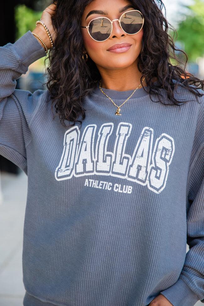 Dallas Athletic Club Charcoal Corded Graphic Sweatshirt Product Image