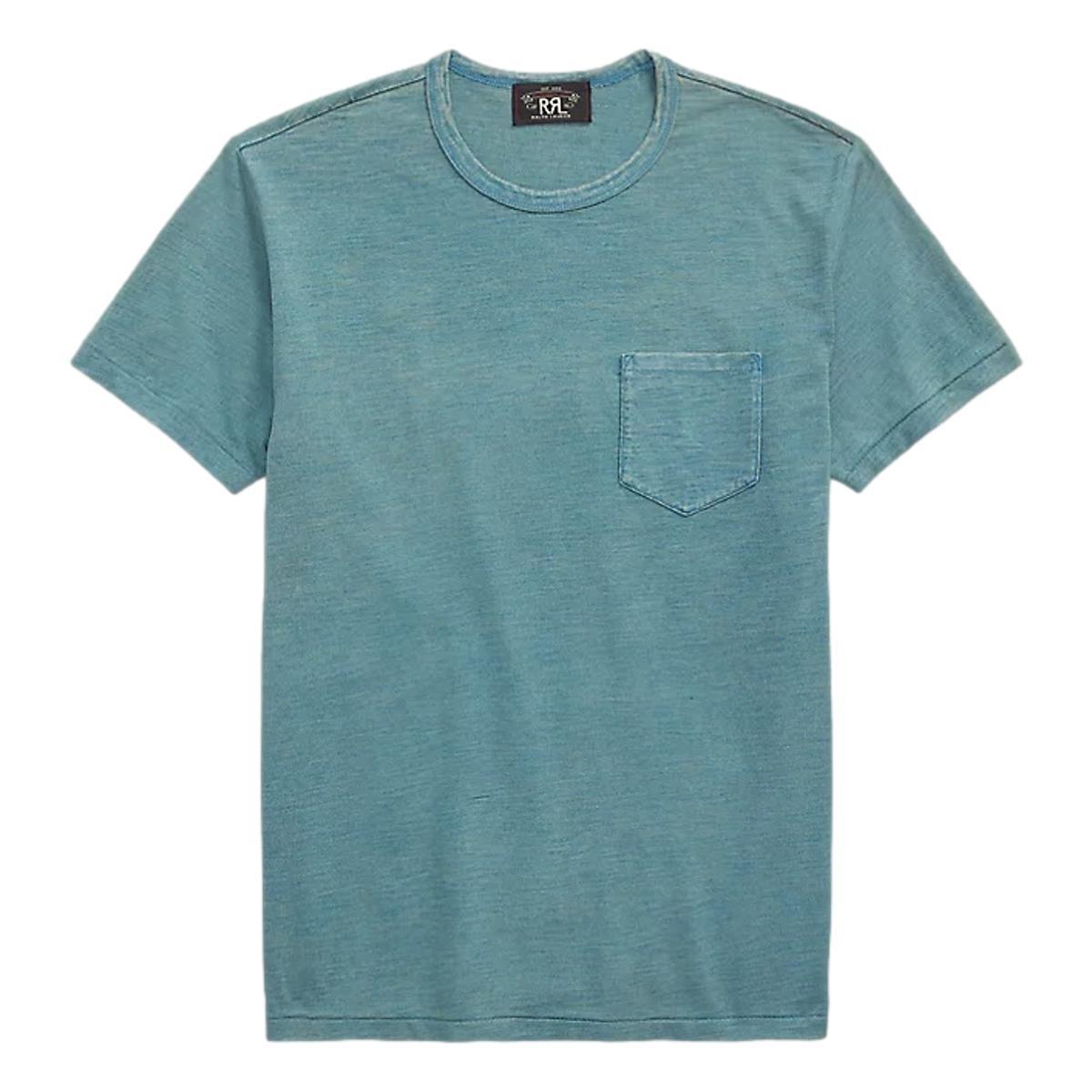 Indigo Jersey Pocket T-Shirt Washed Blue Indigo Product Image