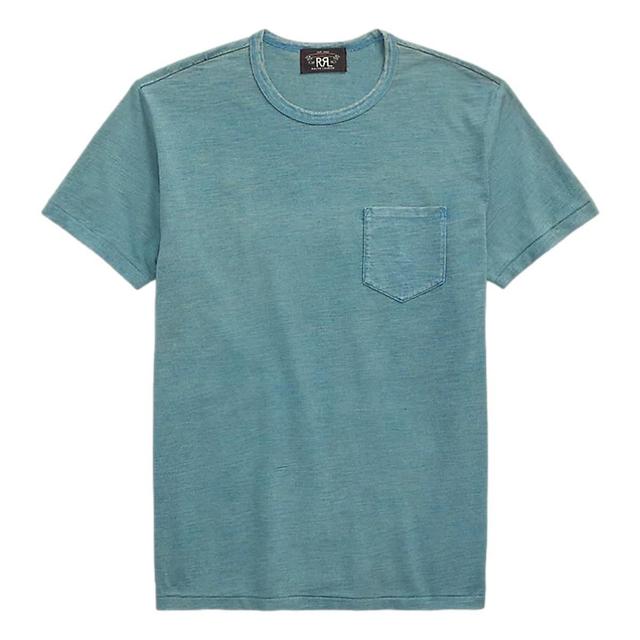 Indigo Jersey Pocket T-Shirt Washed Blue Indigo Product Image