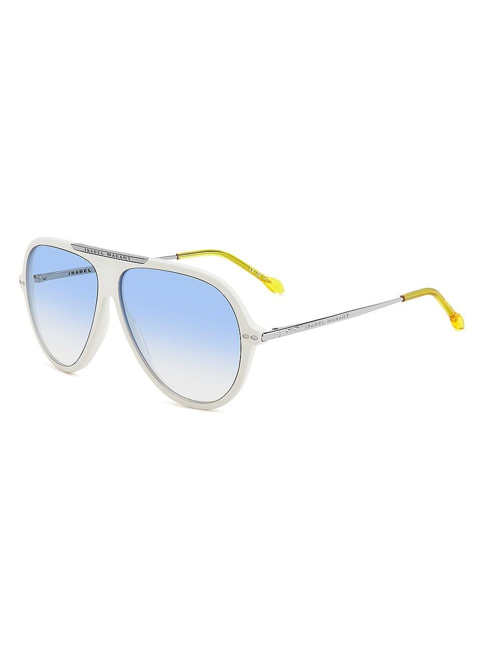 Womens 60MM Aviator Sunglasses Product Image