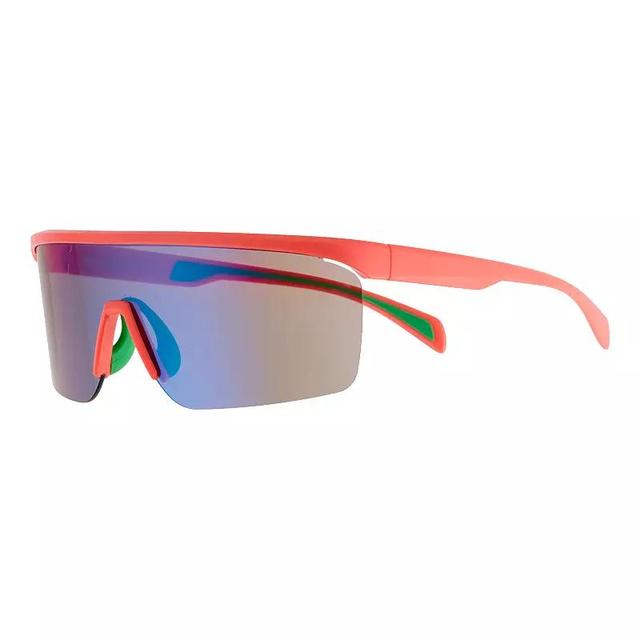 Mens Cali Blue Shield With Red Mirror Lens Sunglasses Product Image