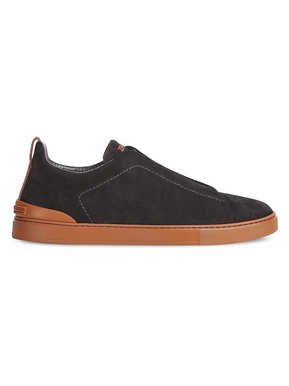 Mens Suede Triple Stitch Sneakers Product Image