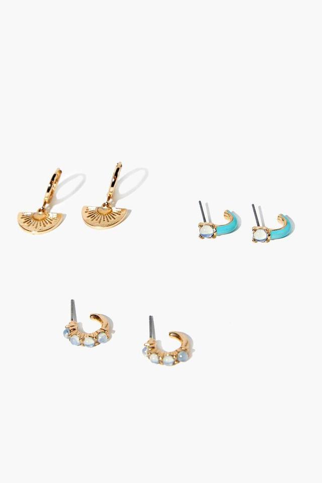 Faux Gem Hoop Earring Set | Forever 21 Product Image