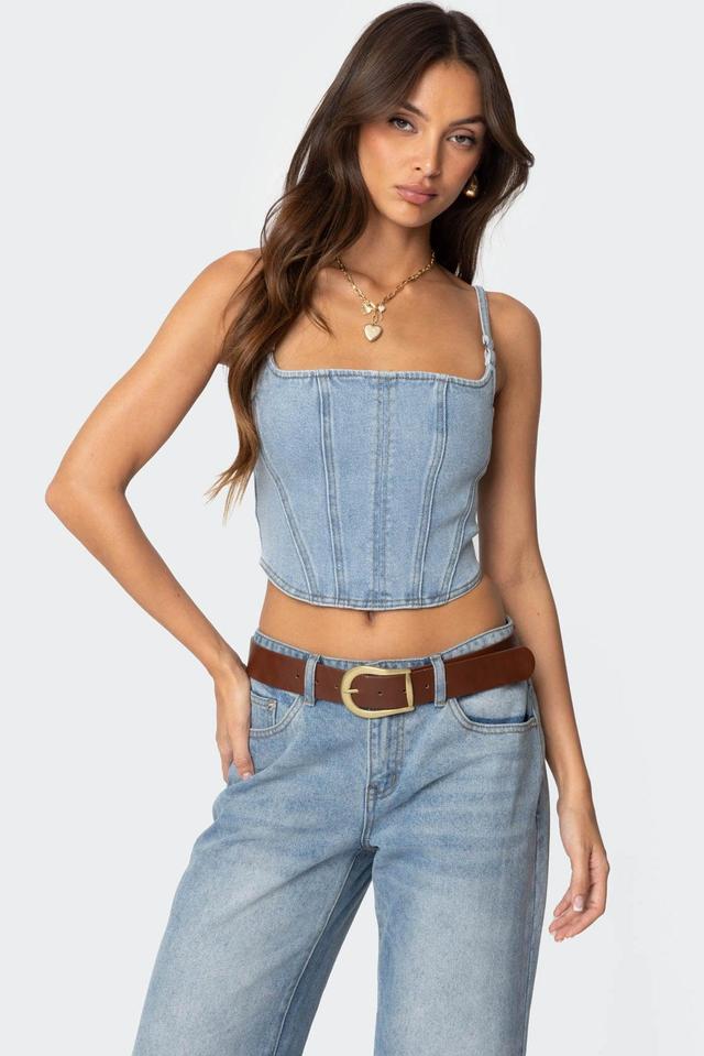 Tennessee Denim Corset Product Image