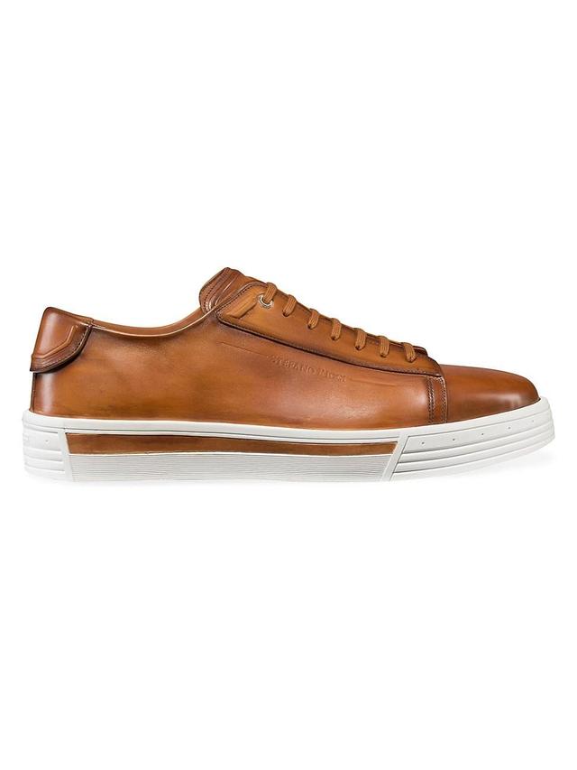 Mens Calfskin Leather Sneakers Product Image