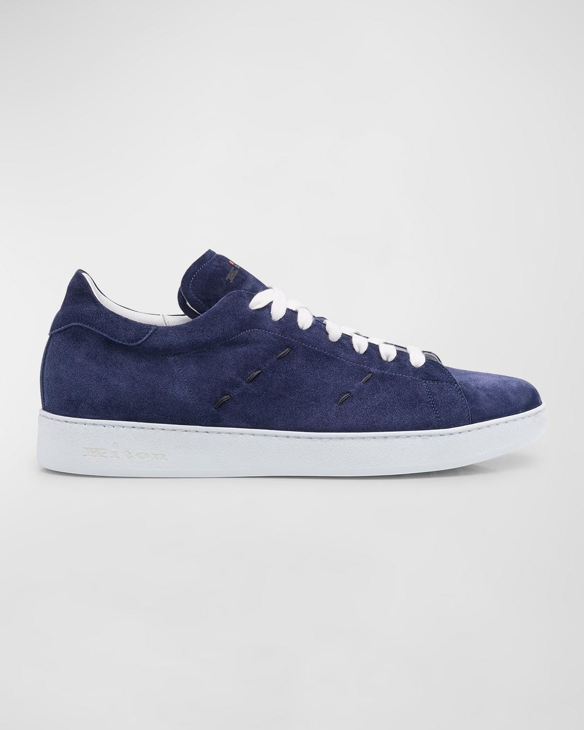 Mens Suede Low-Top Sneakers Product Image