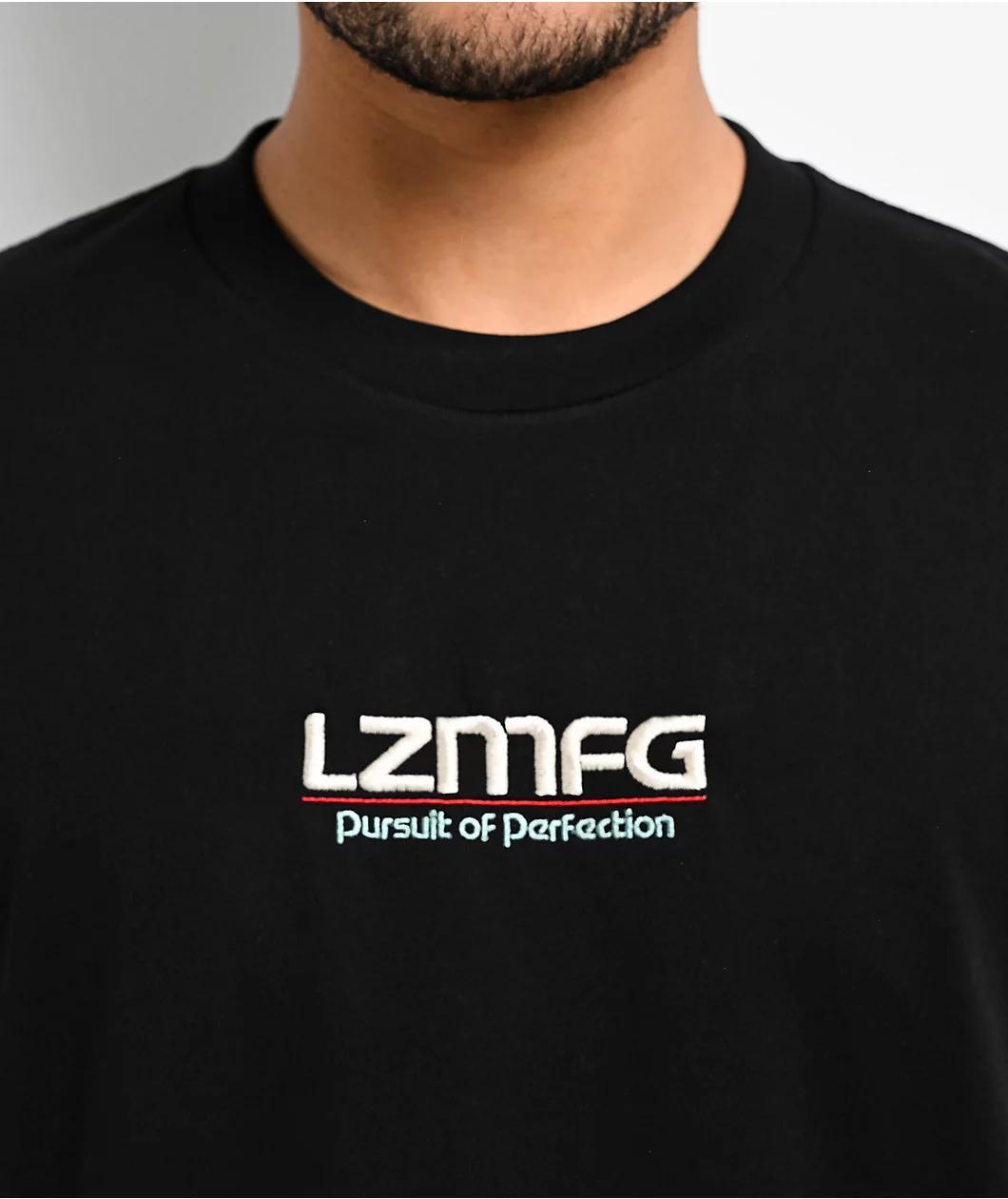 LZMFG Safari Division Embroidered Black T-Shirt Product Image