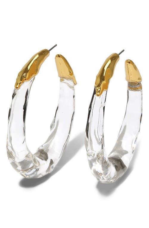 Molten Hoop Earrings Product Image