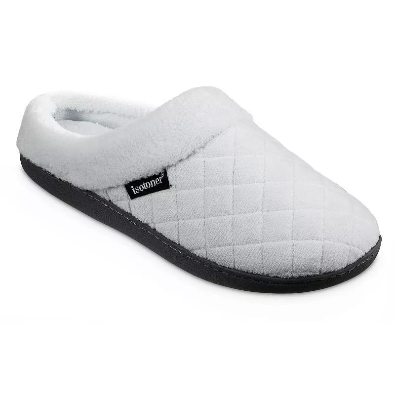 isotoner Diamond Quilted Microterry Hoodback Womens Slippers Product Image