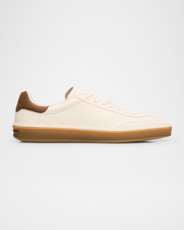 Mens Tennis Walk Mixed Leather Sneakers Product Image