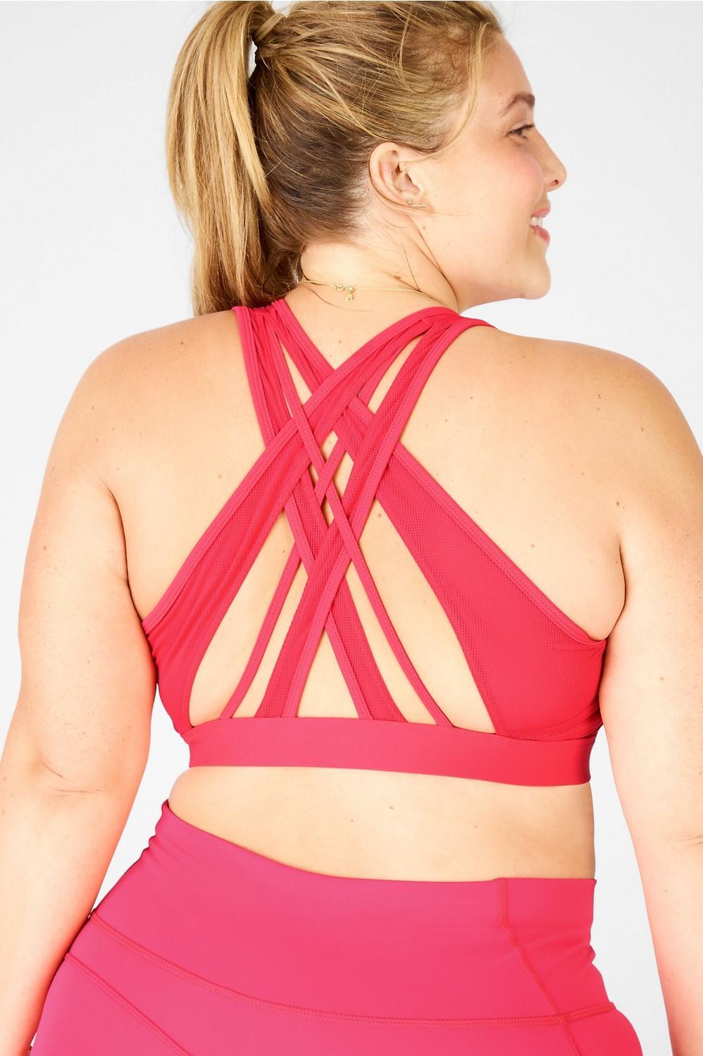 Fabletics Faye High Impact Sports Bra Womens red plus Size 4X Product Image