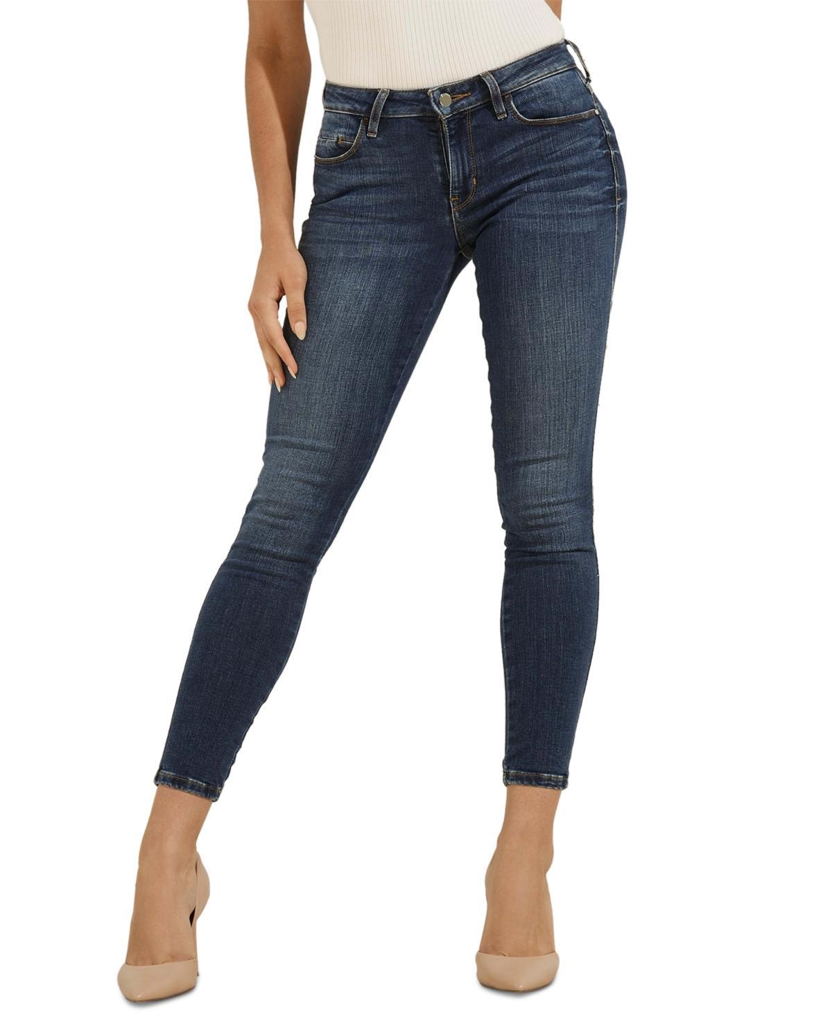 Guess Sexy Curve Mid Rise Skinny Jeans Product Image