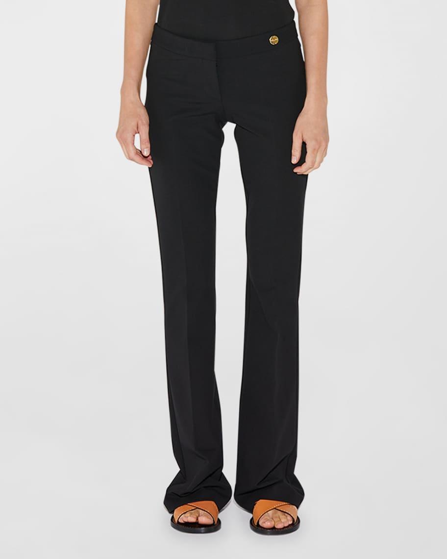 Low-Rise Straight-Leg Jersey Pants Product Image