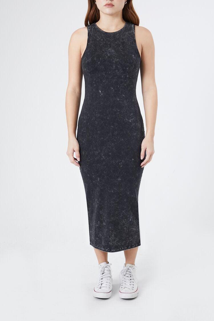 Mineral Wash Bodycon Midi Dress | Forever 21 Product Image