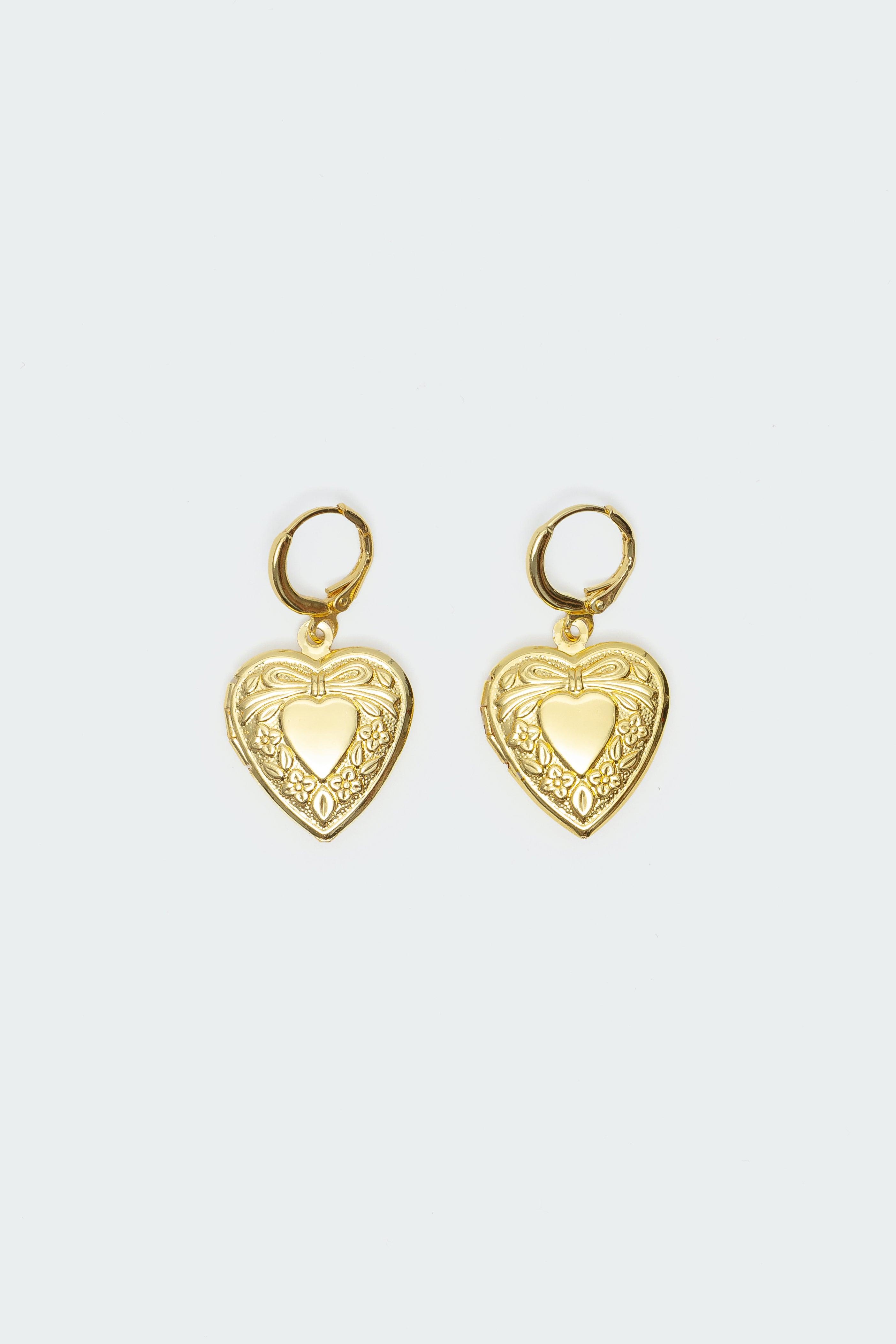 Heart Locket Earrings Product Image