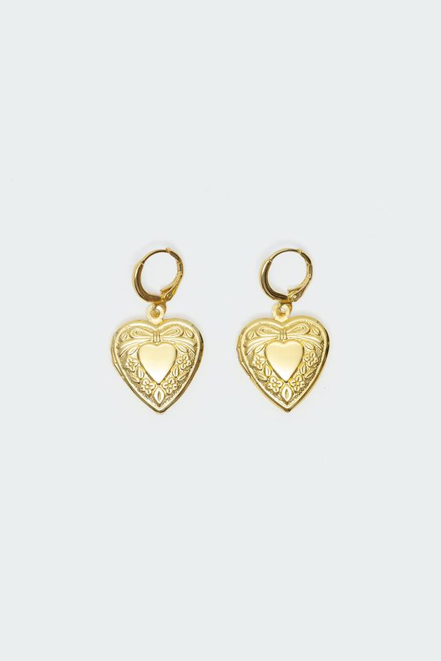 Heart Locket Earrings Product Image