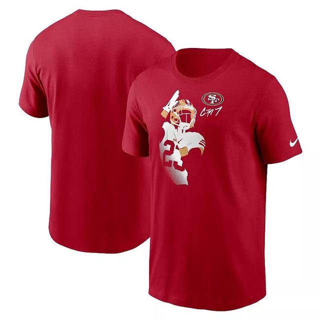 Mens Nike Christian McCaffrey Scarlet San Francisco 49ers Player Graphic T-Shirt Product Image