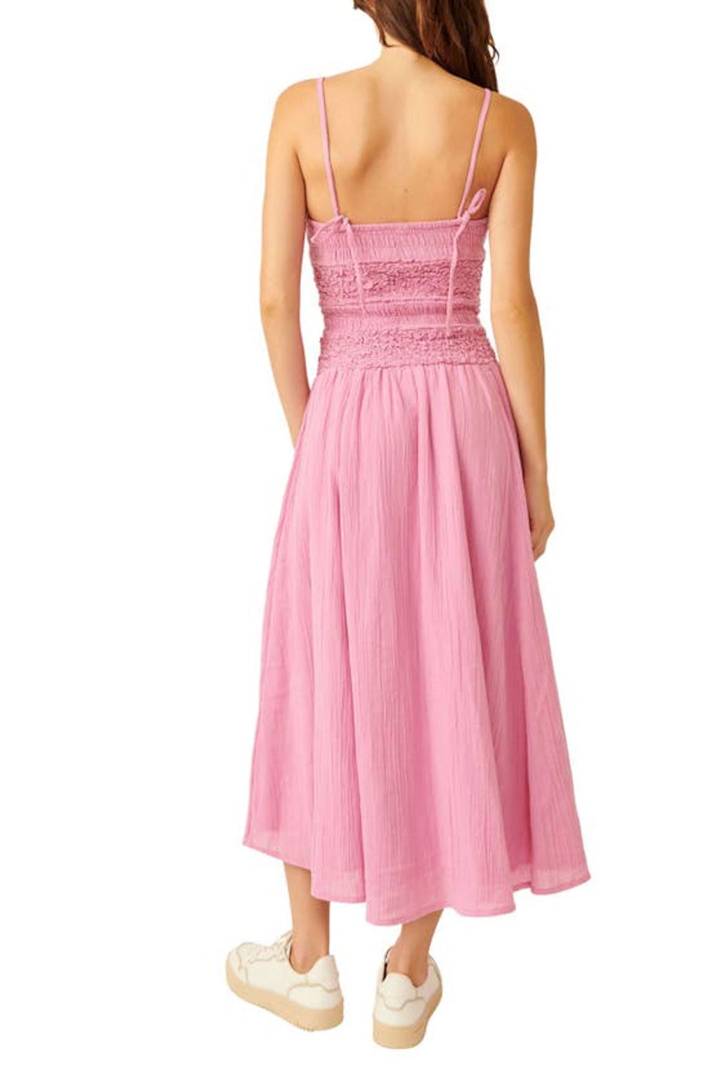 Sparkling Moment Cotton Midi Sundress In Sugar Magnet Product Image