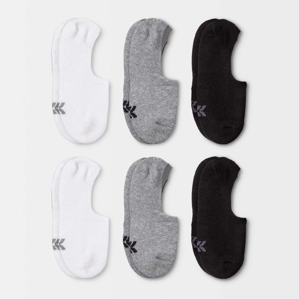 Womens Cushioned 6pk Liner Athletic Socks - All in Motion - White/Heather Gray/Black 4-10 Product Image