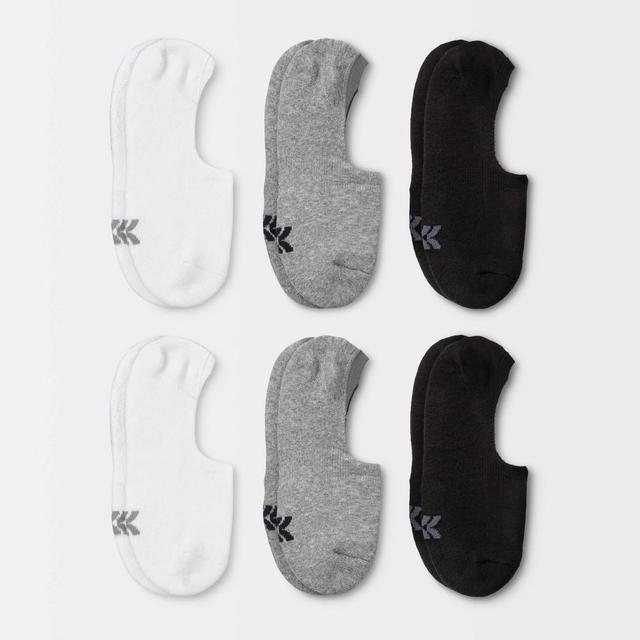 Womens Cushioned 6pk Liner Athletic Socks - All in Motion - White/Heather Gray/Black 4-10 Product Image