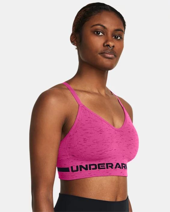 Womens UA Seamless Low Long Heather Sports Bra Product Image