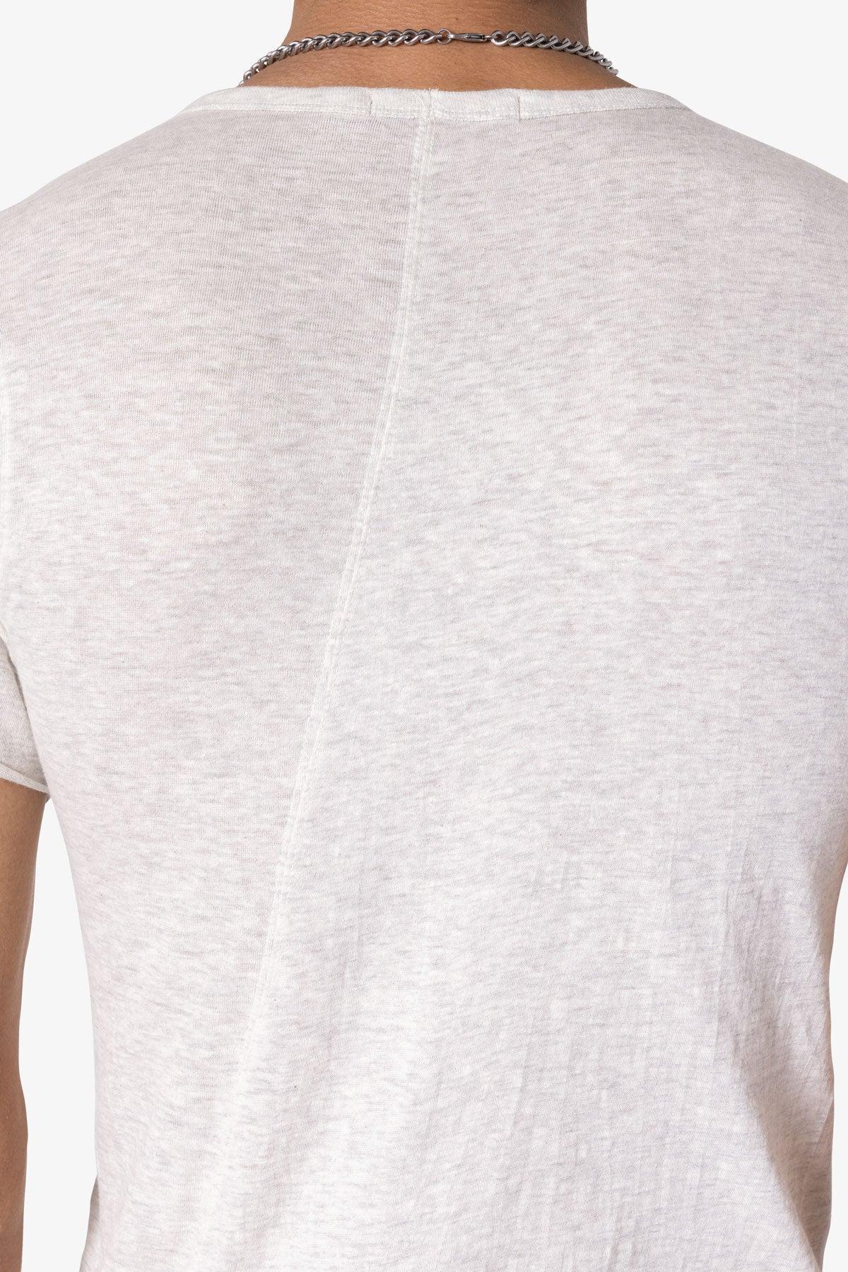 Sheer Knit Bias Cut Tee - Grey product image