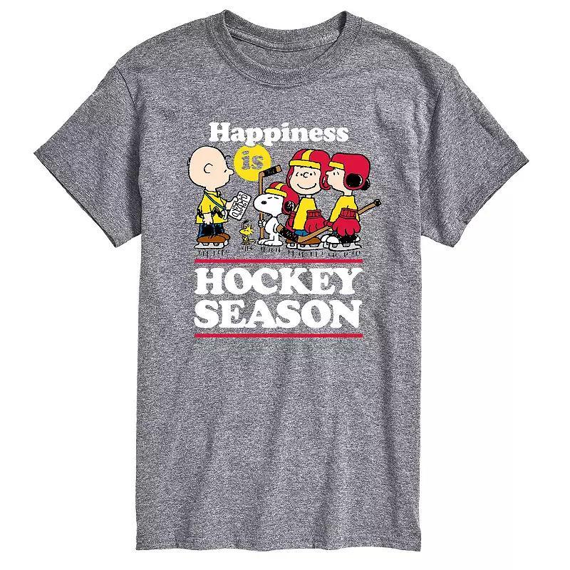 Big & Tall Peanuts Hockey Season Tee, Mens Product Image